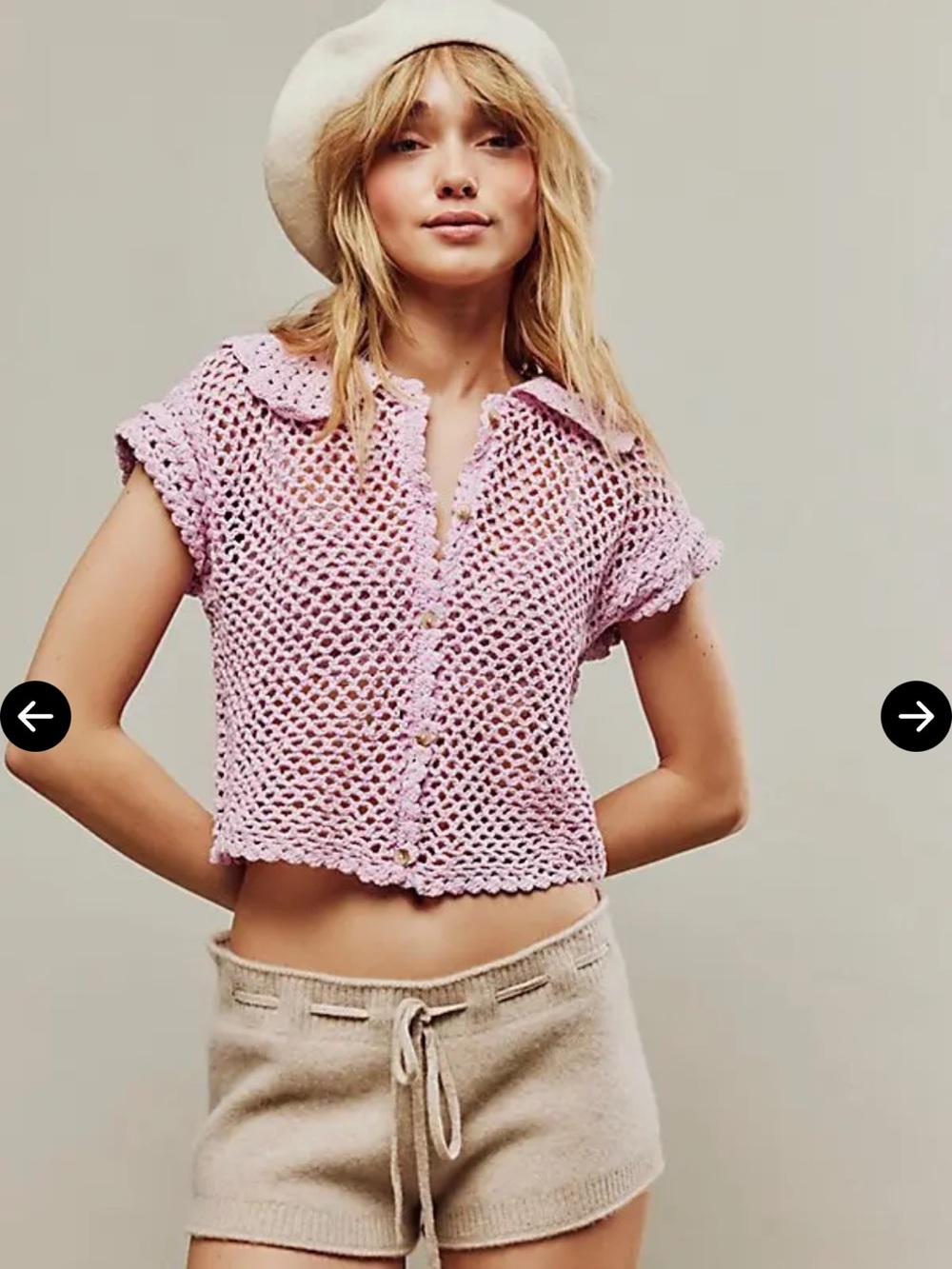Free People Lily Crochet Top